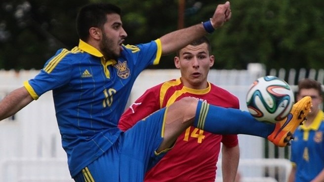 Бека Вачиберадзе из "Бетиса" забил гол, который принес ничью молодежной сборной Украины в Зестафони