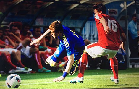 Олег Данченко забил гол в матче молодежных сборных Украины и Австрии 2 июня 2016 года