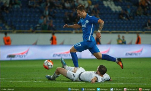 19-летний Денис Баланюк (Днепр) забил 3-й гол в УПЛ в 6-м туре в матче с Зарей