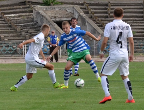 16-річний Ілля Шевцов (Кристал) забив другий м'яч у чемпіонаті України в другій лізі